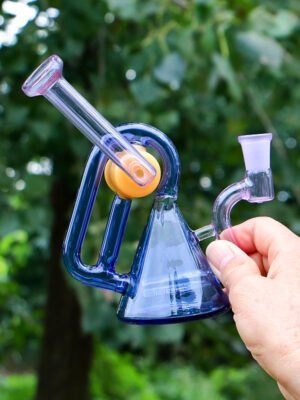 Glass Blue Beaker Dab Rig