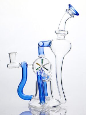Glass Colorfull Windmill Tornado Dab Rig