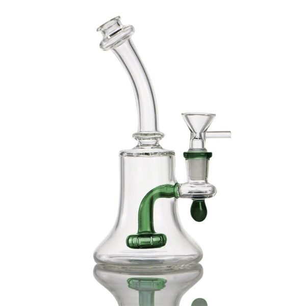 Bent Neck Showerhead Perc Glass Bell Dab Rig - 图片 9