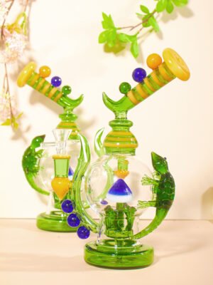 Mystic Forest Lizard Glass Dab Rig