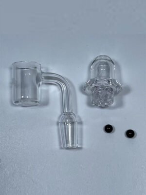 Quartz Banger Set with Spinner Carb Cap and Terp Pearls