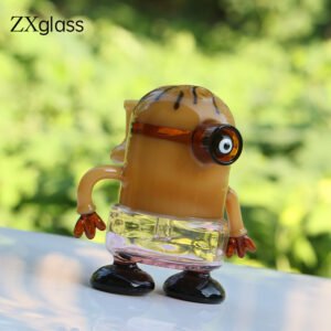 Funny Cartoon Glass Bong with Hand-Blown Character Shape