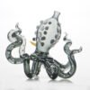 Premium borosilicate octopus bong close up