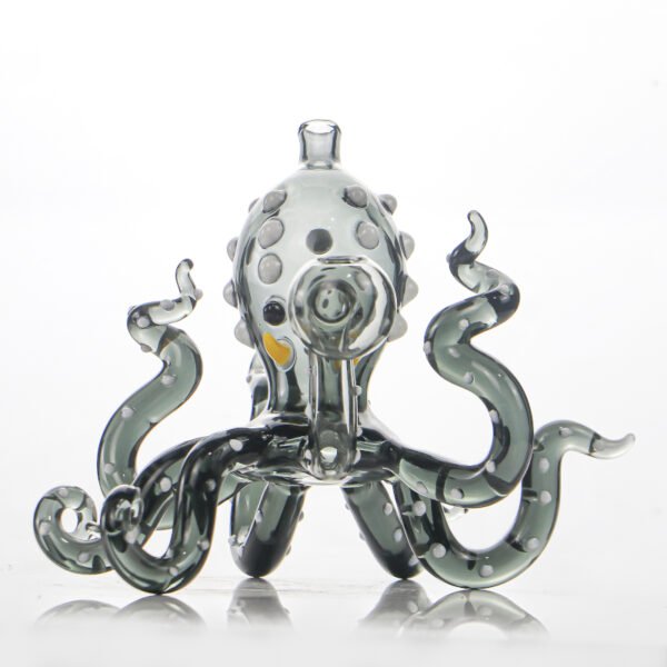Octopus themed artistic glass water pipe