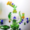 Handcrafted premium lizard glass bong with mushroom landscape and borosilicate glass