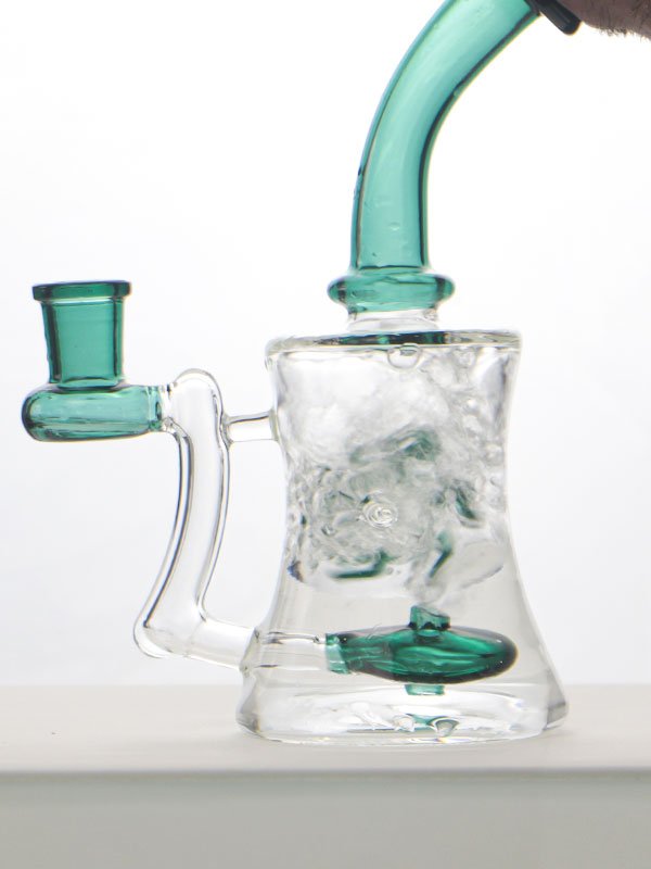 Windmill Perc Glass Bong | Thick Borosilicate Water Pipe | Glass Bong Club