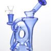 600x800-2 Blue Recycler Glass Bong – Premium Water Filtration Borosilicate Glass Bong