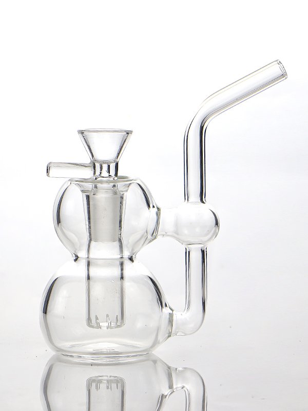 Beginner gourd glass bong with compact borosilicate glass design and smooth water filtration