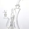 600x800-3 Premium clear recycler glass bong with multi-chamber water filtration made from borosilicate glass