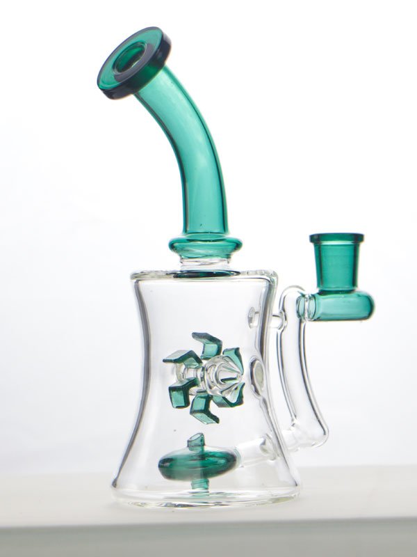 Scientific Windmill Perc Glass Bong for Legal Dry Herbs