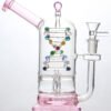 600x800-4 10" DNA Helix Glass Bong – Scientific Borosilicate Water Pipe with 14mm Bowl