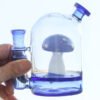 Amber Mushroom Glass Bong – Handcrafted Scenic Borosilicate Water Bong