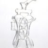 600x800-5 Premium Recycler Glass Bong – Artistic Multi-Chamber Borosilicate Water Bong