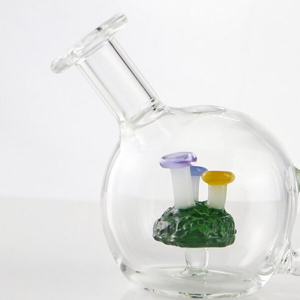 Mini Scenic Mushroom Water Bong – Premium Borosilicate Glass
