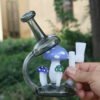800x800-3 Mushroom Recycler Glass Bong – Cute Water Filtration Glass Bong for Beginners