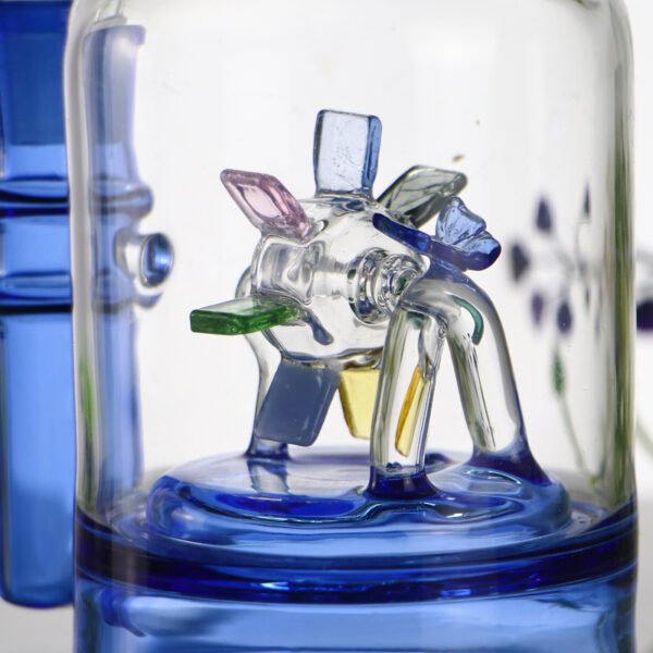 800x800-5 Spinning Windmill Glass Bong – Handcrafted Scenic Water Bong with Rotating Windmill
