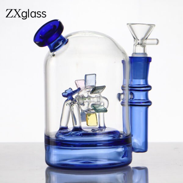 800x800-6 Spinning Windmill Glass Bong – Handcrafted Scenic Water Bong with Rotating Windmill