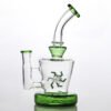 800x800-6 8.5" Blue Windmill Perc Glass Bong – Thick Borosilicate Water Pipe with 14mm Bowl
