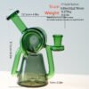 Premium Spiral Recycler Glass Bong – Artistic Borosilicate Water Bong