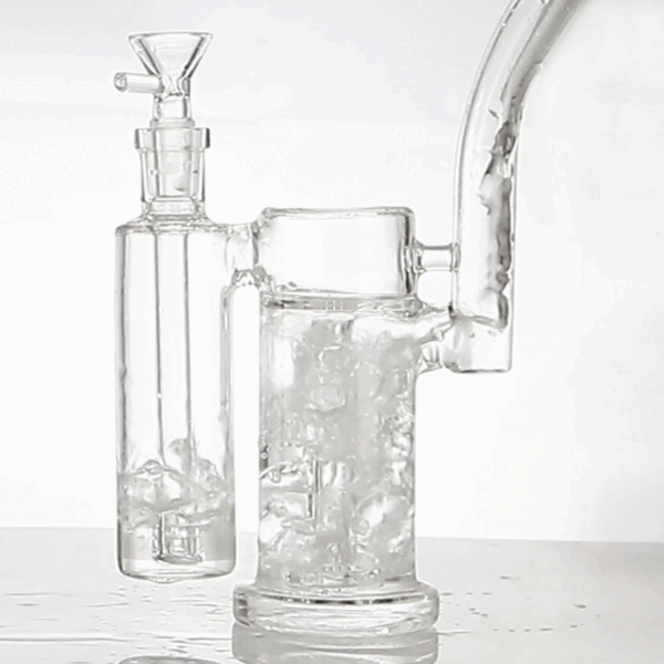 Dual Chamber Glass Bong – Premium Double Water Filtration Bong