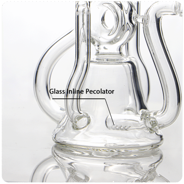 pecolator Premium Recycler Glass Bong – Artistic Multi-Chamber Borosilicate Water Bong