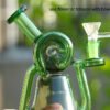 Premium Spiral Recycler Glass Bong – Artistic Borosilicate Water Bong